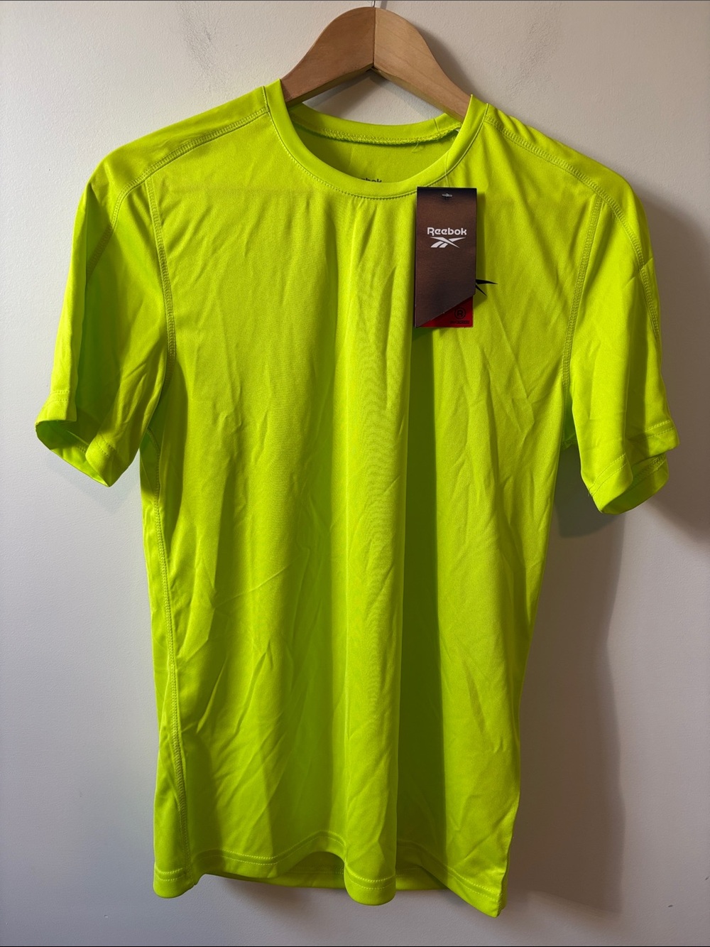Reebok Speedwick Men’s Neon Lime Short Sleeve Performance Tee NWT